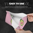 thumbnail image 5 of Lsque Cute Avocado Printed Long Tissue Box Cover Holder, Facial Paper Organizer Dispenser,Triangle with Bottom Belt, PVC Leather Decorative Organizer, 5 of 9