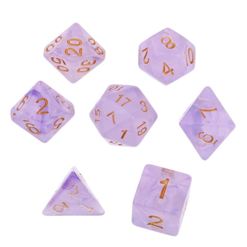 Dice Red Dragons TRPG Game/Acrylic Multi Sided D4 Dungeons Durable High Quality 