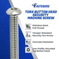 thumbnail image 3 of Tornillos para máquinas Fastenere Torx Security de acero inoxidable 1/4-20 x 1-1/4 (paquete de 10), 3 of 7