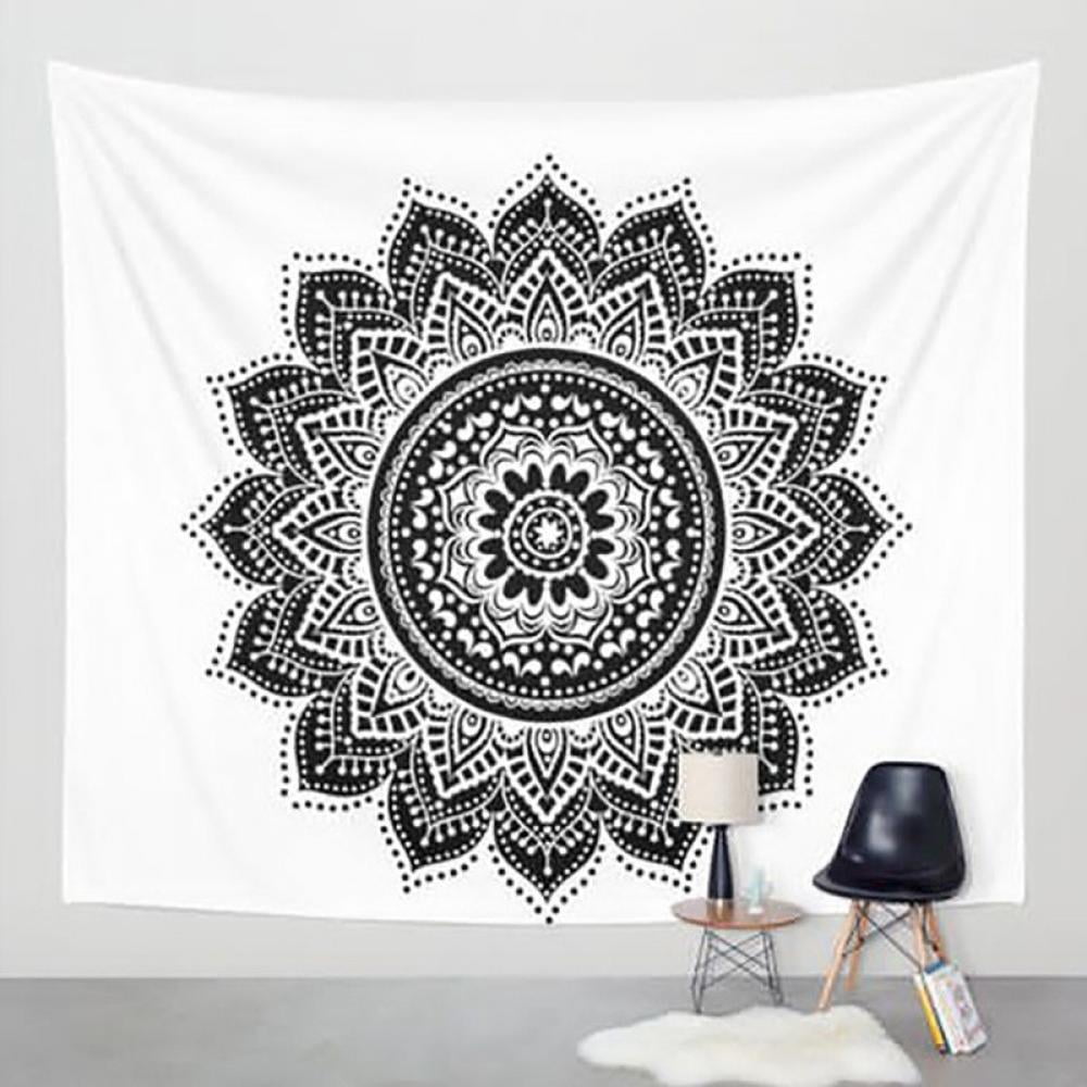 Indian Mandala Art Designed Tapestry Wall Hanging Queen Home Decors Bed Yoga Mat 