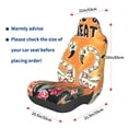thumbnail image 3 of Goofa Halloween Flamingos Pattern Elastic Car Seat Cover - Stretchable Auto Seat Protector, Easy to Install and Clean for Cars, SUVs, Trucks, and Vans, 3 of 5