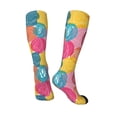 thumbnail image 4 of Haiem Colorful Wool Balls Socks, Funny Novelty Crazy Design Cotton Socks Sports Socks Knee High Socks For Men, Women,1Pairs - Gift For Working Friends, 4 of 9