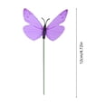 thumbnail image 3 of 5Pcs Butterfly Stakes, 4.72" Waterproof Butterfly Garden Decorations Artificial Butterflies for Flower Bouquet, Yard Patio Plant, Pot Flower Bed Home Décor(Purple), 3 of 6