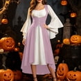thumbnail image 5 of Ynynloco Women's Gothic Witch Dress Medieval Renaissance Costume Victorian Dress Costume for Halloween Parties, 5 of 8