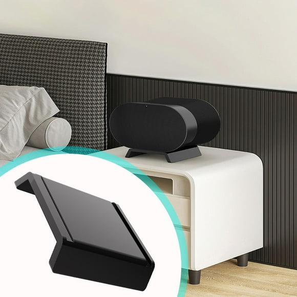Peggybuy Acrylic Speaker Storage Rack Desktop Non-slip Holder for Sonos Era 300 (Black)