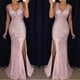 thumbnail image 4 of Vestido de mujer de primavera con abertura en el hombro, vestido de noche, vestido dorado, 4 of 6