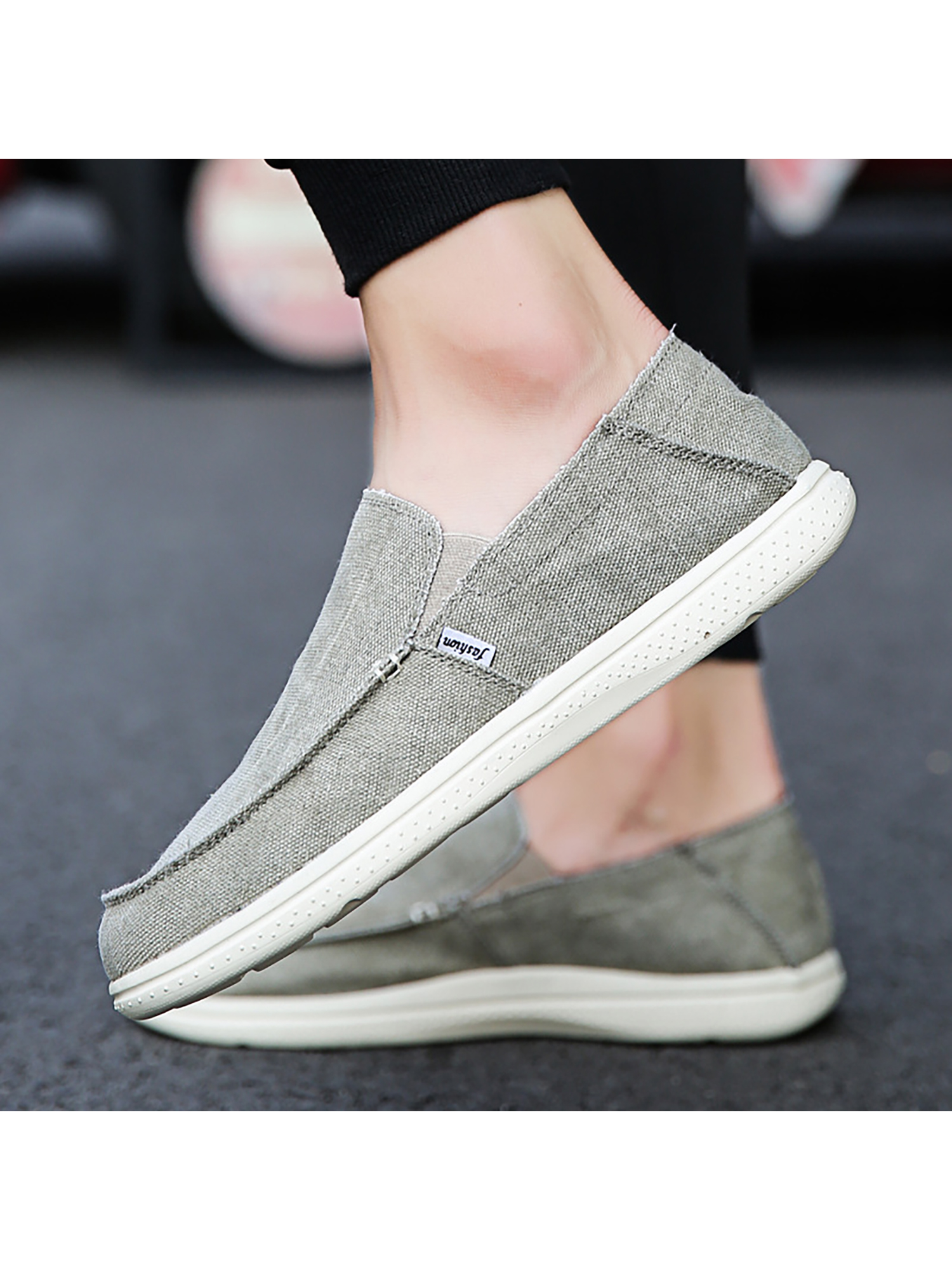 LUXUR Mens Loafers Boat Shoes Slip On 