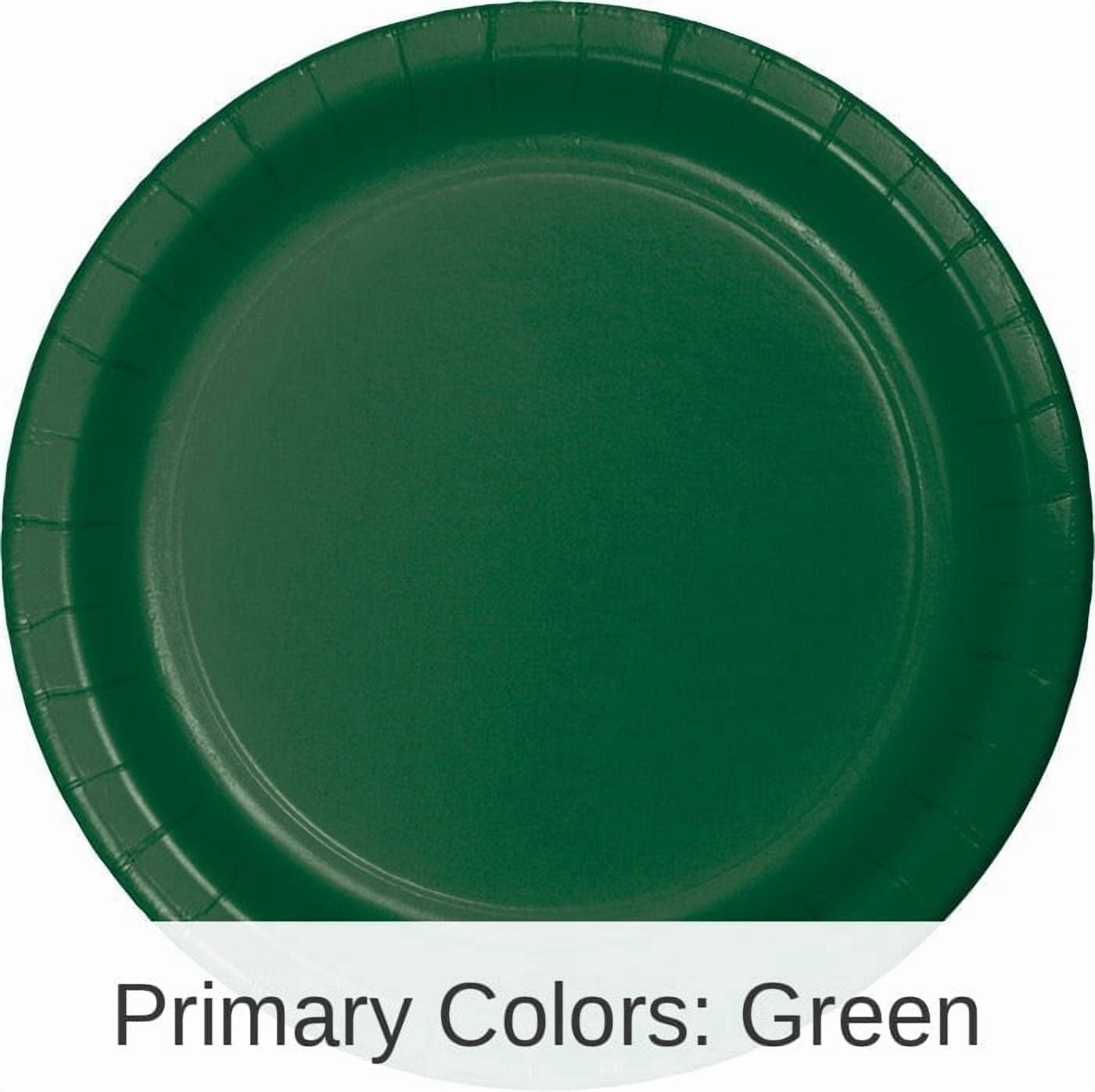 240/Case Bulk Hunter Green Sturdy Style Paper Banquet Plates 10.25 inch