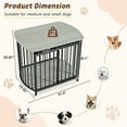 thumbnail image 5 of Modern Dog Crate End Table with Double-Doors 31.5" Dog Crate for Small and Medium Dogs, Wooden Cage Indoor Kennel Furniture, 5 of 6