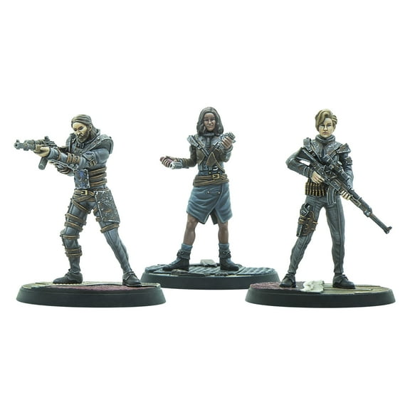 Fallout: Wasteland Warfare Raiders - Operators Bosses 3 Unpainted Miniature Figures
