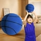thumbnail image 5 of Balón de baloncesto Air Bounce de alta resistencia, silencioso, para entrenamiento, juguete deportivo de interior para niños, azul oscuro, 21 cm, 5 of 8
