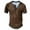 Brown-b, variant on Puawkoer battery led light strip headlight bulbs gentleman t-shirt Polyester Men's T-shirts 1pc top Men T Shirts Men's T-shirts M Men's Short Sleeve Casual Tops Men's T Shirts