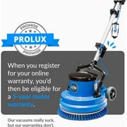 Prolux Core 15 in. Loaded Commercial Light Hand-Driven Floor Buffer Scrubber