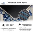 thumbnail image 4 of Welcome Easter Bunny Chinoiserie Kitchen Rugs Set of 2, Blue and White Porcelain Rabbit Kitchen Mats Decor, Spring Easter Eggs Butterfly Floor Door Mat Home Decorations - 17x30 and 17x47 Inch, 4 of 6