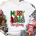 thumbnail image 2 of Camiseta de Feliz Navidad para mujer, camisetas de Hip Hop, ropa femenina con gráfico de dibujos animados, camisetas de manga corta Y2k a la moda, ropa estética, 2 of 5
