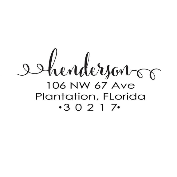 Custom Return Address Stamp Self Inking Personalized Rubber Family Address
