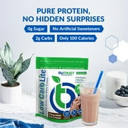 BioTrust Low Carb Lite, 20 Grams of Grass-Fed Whey Protein Isolate, 100 Calories, ProHydrolase Digestive Enzymes, Non-GMO, Free from Soy and Gluten, rBGH-Free (14 Servings) (Chocolate Ice Cream)