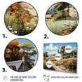 thumbnail image 3 of Designart "Garden In Countryside Cottage wall art I" Landscapes Floater Framed Canvas Art Print, 3 of 7