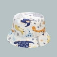 thumbnail image 2 of Discount! Fdelink Bucket Hat Sun UV Protection Hat 1-4Y Baby Sun Hat Anti-UV Cartoons Pattern Summer Boys Girls Kids Children Multicolor3, 2 of 2