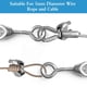 thumbnail image 4 of Abrazaderas de cable M3 de 18 piezas, abrazaderas de clip de cable con perno en U, abrazaderas de cable de acero inoxidable, abrazadera de sillín, sujetador para cable, hogar, industria,, 4 of 4