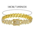 thumbnail image 2 of Gold Cuban Chain Bracelet For Men And Women, 2 of 3