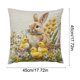 thumbnail image 3 of Spring Cute Pet Patterns Imitation Embroidery Cushion Cover Soft Throw Pillow Cover For Sofa And Chair Ideal Choice For Spring Easter Sofa And Bedroom Decor, 3 of 6