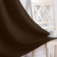 thumbnail image 3 of Homi Drapes 100% Blackout Curtain Triple Pinch Pleat Thermal Insulated Room Darkening Spill Proof Machine Washable Window Treatment Hevy Weighted Memory Shaped Panels (1 Panel, 42x84, Cocoa Brown), 3 of 8