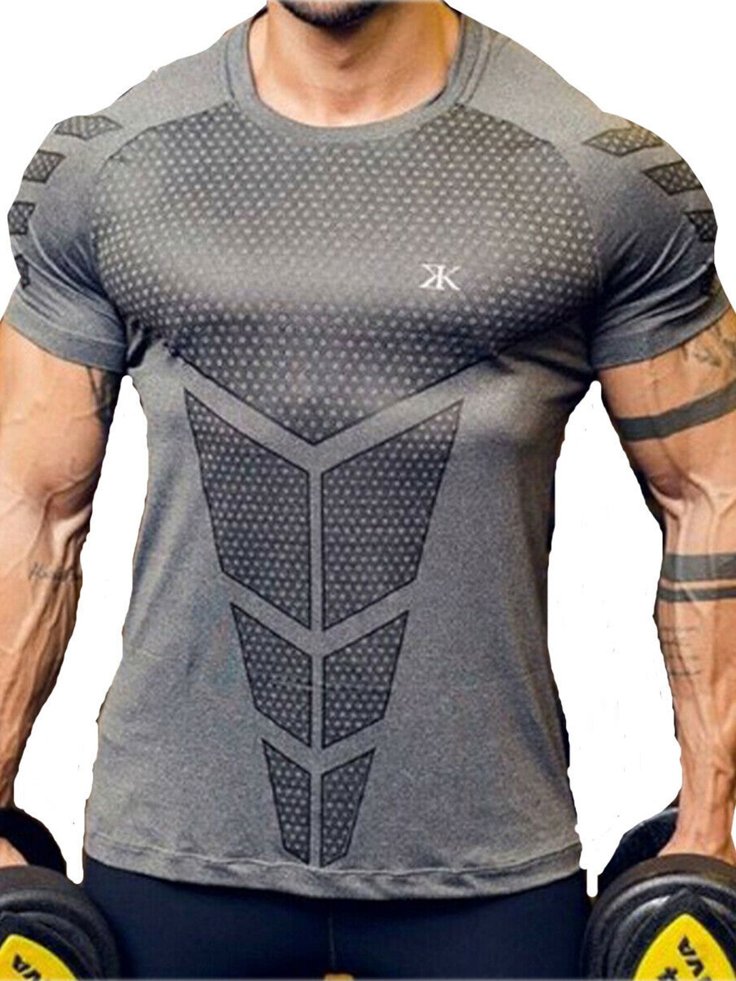 Homme Muscle Gym T-shirts Bodybuilding Vêtements Gym Wear Summer Casual T-shirts 