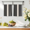 thumbnail image 2 of Black Beige Striped Microfiber Kitchen Towel, Modern Farmhouse Retro Lines Soft Absorbent Dish Towels, Quick Drying Washable Dishcloths for Kitchen Cleaning, Drying Dishes, 18x28 Inches, 2 of 9