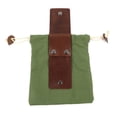thumbnail image 1 of Bolsa plegable de cuero de pu, bolsa de taladro de lona encerada, bolsa de selva manos libres, bolsa de cinturón de lona de cuero impermeable, senderismo (verde) Sailing Electrónica, 1 of 5