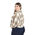 thumbnail image 3 of Camisa de cuadros Roman Fashion /Tallas Extras, 21343 (Cafe) cafe 40, 3 of 6