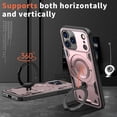 thumbnail image 6 of MYKOMI Magnetic Case for iPhone 17 Pro Max,Military Grade Protection Heavy Duty Shockproof with Rotating Ring Kickstand Case Cover for iPhone 17 Pro Max, 6 of 6