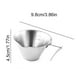 thumbnail image 3 of Taza Medidora de Café de Acero Inoxidable | Taza Graduada para Extracción con Pico | Metal 304 | Escala Fácil de Leer | Mango Antideslizante | Duradera | 9.8x4.5x4cm | 1 Pieza | Blanca | Herramienta, 3 of 6