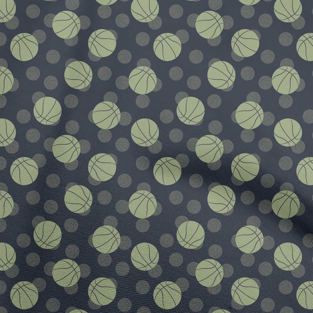 oneOone Rayon Blue Fabric Sports Sewing Craft Projects Fabric Prints By Yard 56 Inch Wide