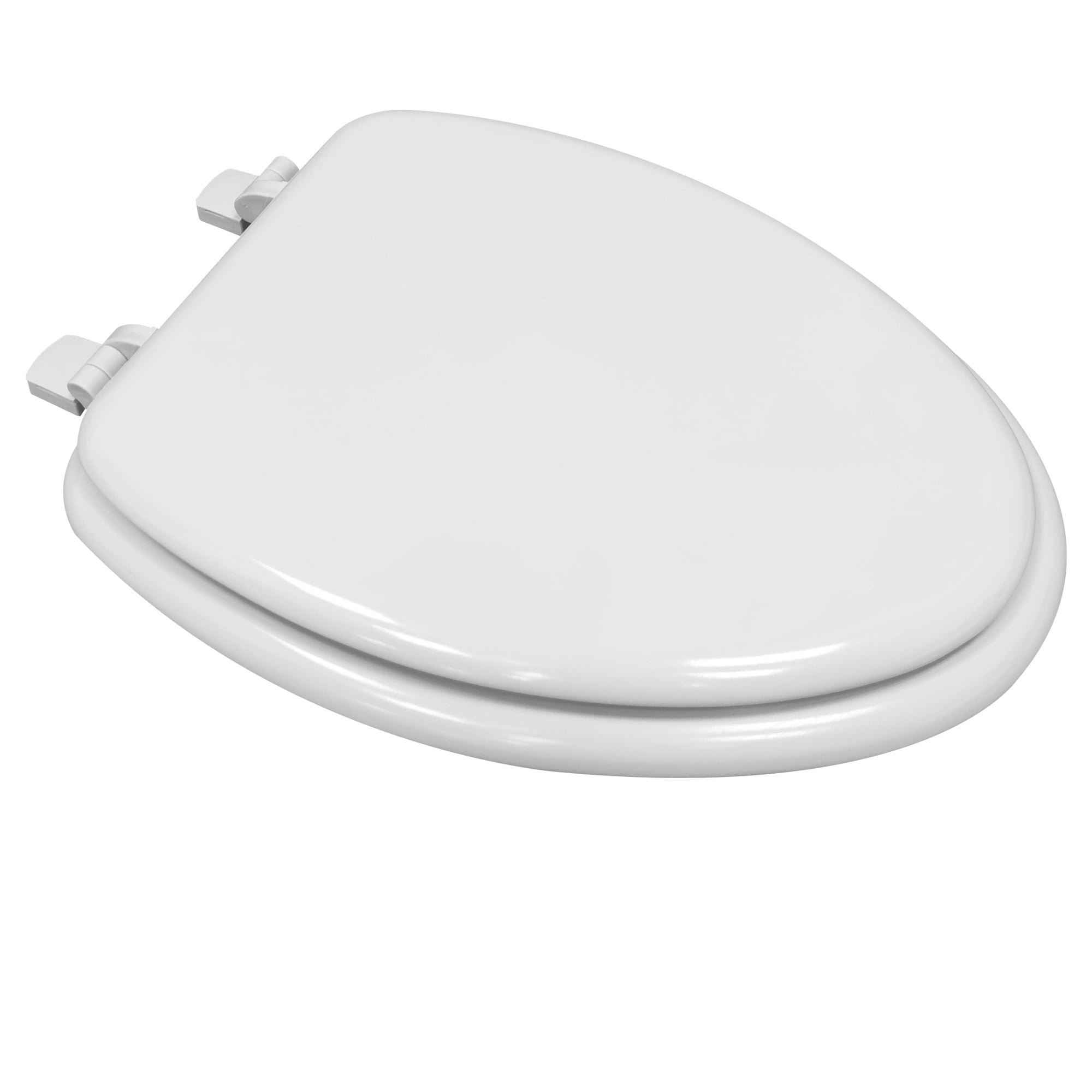 (4 pack) Mainstays Elongated White Toilet Seat with Durable Rice Husk Material