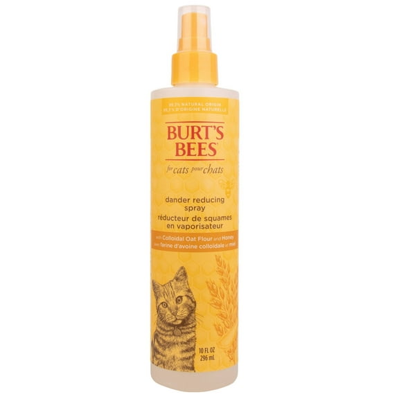 Burt's Bees Cat Natural Dander Reducing Spray with Soothing Colloidal Oat Flour & Aloe Vera 10 oz