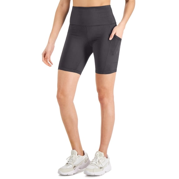 ID Ideology Petite Compression 7 Bike Shorts Deep Charcoal PP