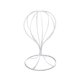 thumbnail image 1 of Yuarrent Soportes metálicos modernos para sombreros, peluca hueca, soporte decorativo con forma de farol, almacenamiento, estante de Decoración del hogar Blanco, 1 of 6