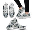 thumbnail image 1 of Zapatillas de deporte ligeras con plataforma y cordones, con estampado de flores y diseño de calavera de azúcar a la moda, zapatillas de tejido de punto transpirables, 1 of 6