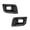Black, variant on For Toyota Sequoia 2018 19 20 21 2022 Fog Light Bezel Driver Side | Front | With Gray Molding | Textured Black | Made Of Polypropylene Plastic | Replacement For TO1038218 | 520400C010
