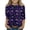 001_Dark Purple, variant on Girls Kids Mardi Gras 3/4 Sleeve Tees - Heart Mask Sequin Graphic Crew Neck Tops, Soft Casual Fat Tuesday New Orleans Carnival Party Matching Outfits