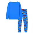 thumbnail image 6 of Wxirdiow Toddler Sleepwear Cotton 2 Piece Boys Sleepwear Toddler Kids Boys Cars Outfit Kids Long Sleeve Sleepwear Clothes Set Outfits Blue Size,8-9 Years, 6 of 6