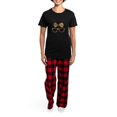 thumbnail image 4 of CafePress - Bunny Cute Pajamas - Women's Short Sleeve Print T-Shirt and Pants Dark Cotton Pajama Set, 4 of 7