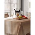 thumbnail image 6 of Brown White Ombre Table Cloth, Vintage Farmhouse Abstract Striped Waterproof Tablecloth for Rectangle Tables, Reusable Washable Fabric Table Cover for Restaurant Kitchen Dining Tables 60"x84", 6 of 6