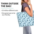 thumbnail image 2 of Easygdp Black White Gray Rabbit Bolsas Tote para Mujer, Bolsos de Hombro para Viaje, Bolsos de Mano de Gran Capacidad para Compras y Trabajo, 2 of 8