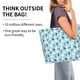 thumbnail image 2 of Balery Black White Gray Rabbit Bolsa Tote Estilo Estético con Cremalleras, Bolsa de Hombro, Bolsa de Compras Grande y Plegable, 2 of 8