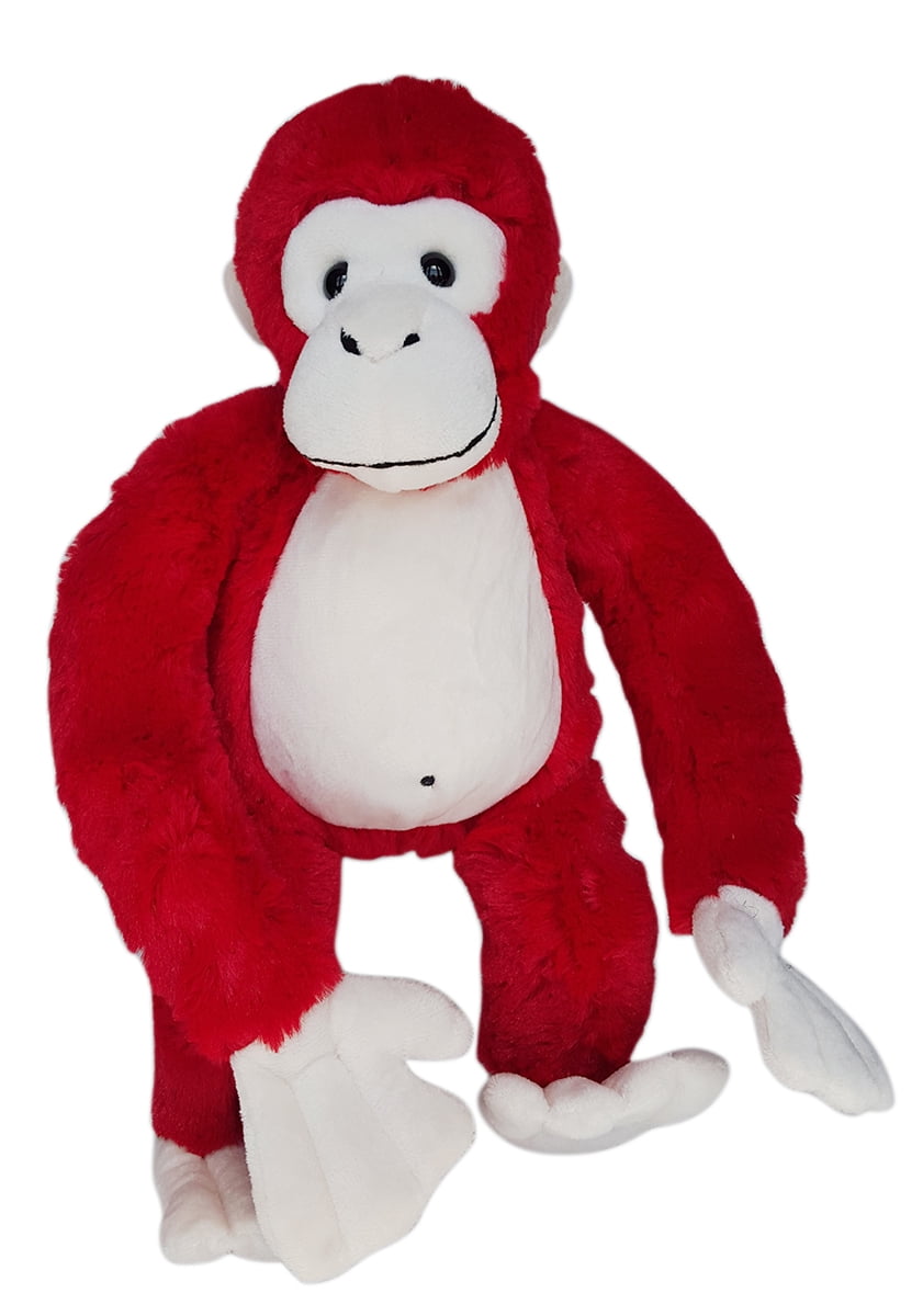 red stuffed monkey