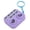 Purple, variant on Mini DJ Disc Player Keychain with Colorful Lights, Automatic Play & Self Press Mode, Portable Musical Instrument Keyring Bag Pendant, 2.36in/6cm, Sky Blue