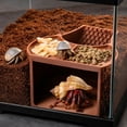 thumbnail image 3 of Hermit Crab Hide 2-in-1 Cave Shelter Feeding Dish Crab Tank Hideout And Feeder with Dual Food Bowls Textured Climbing Ramp Viewing Window Accessory for Hermit Crab Tank, 3 of 8