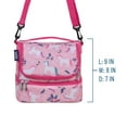 thumbnail image 3 of Wildkin Two Compartment Insulated Reusable Kids Lunch Bag for Boys & Girls, BPA Free, Includes Shoulder Strap (Magical Unicorns Pink), 3 of 8